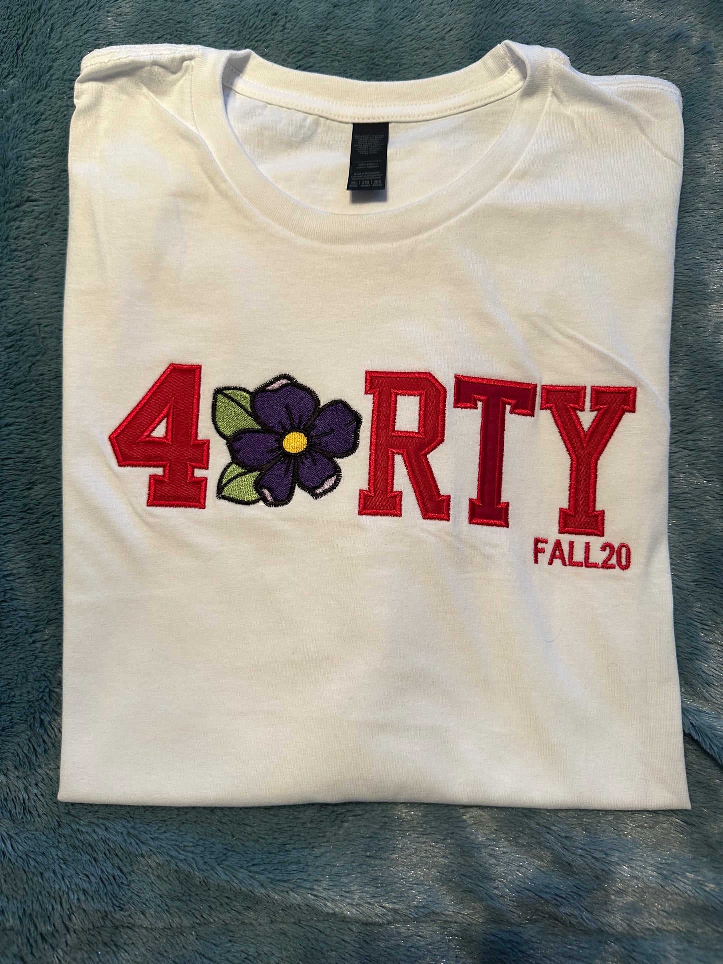 40 with violet
