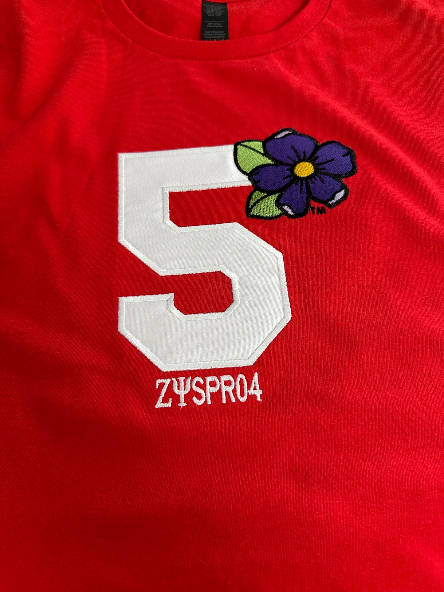 5 with Violet Ladies T-Shirt