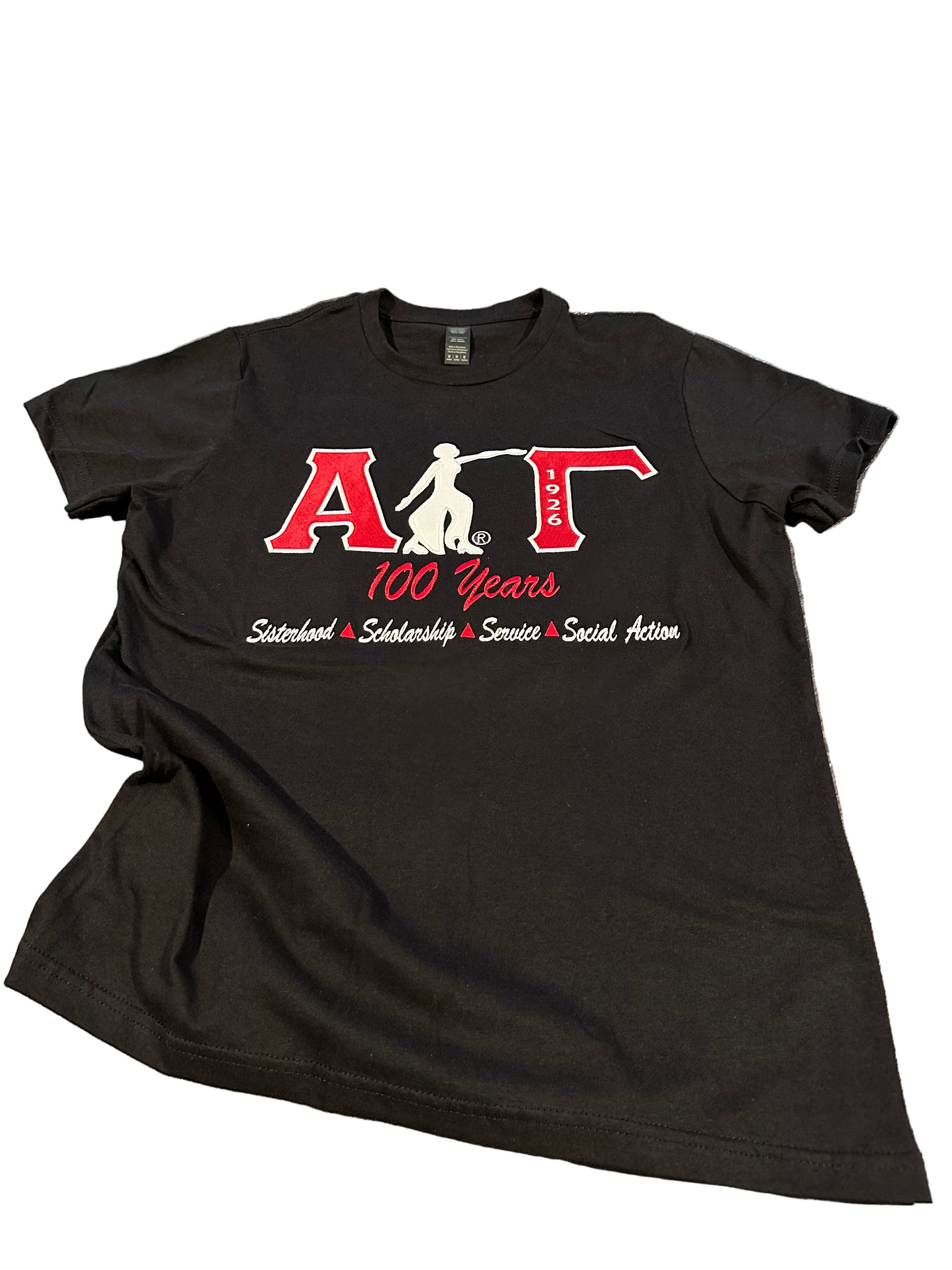 Alpha Gamma 100 Years with Fortitude Ladies T-Shirt