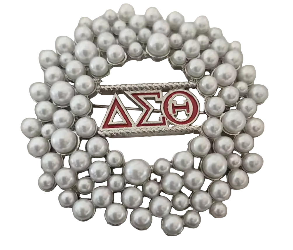 DST Varied size Pearls Pin