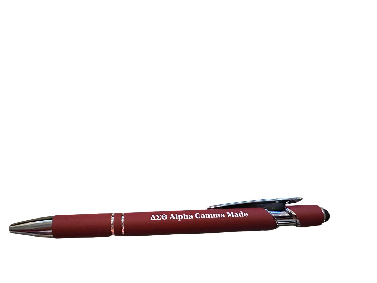 Alpha Gamma Made Crimson Pen
