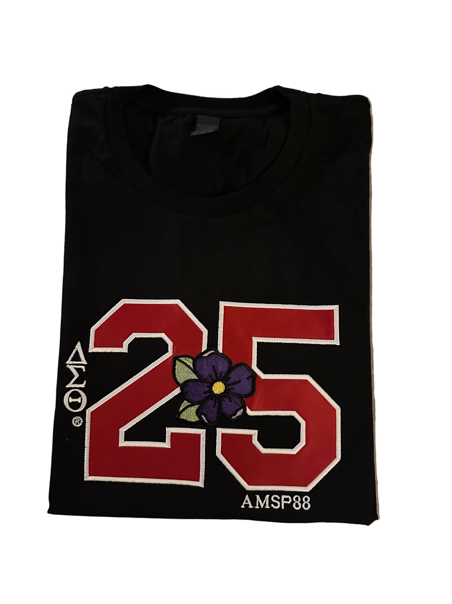 25 with Violet T-Shirt