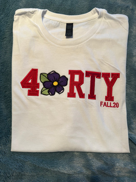 40 with violet