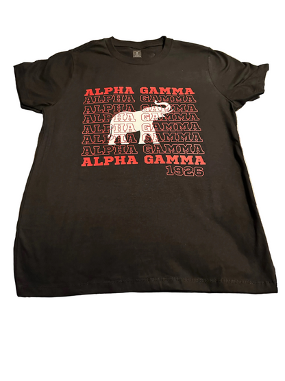 Alpha Gamma Elephant Ladies DTF T-Shirt