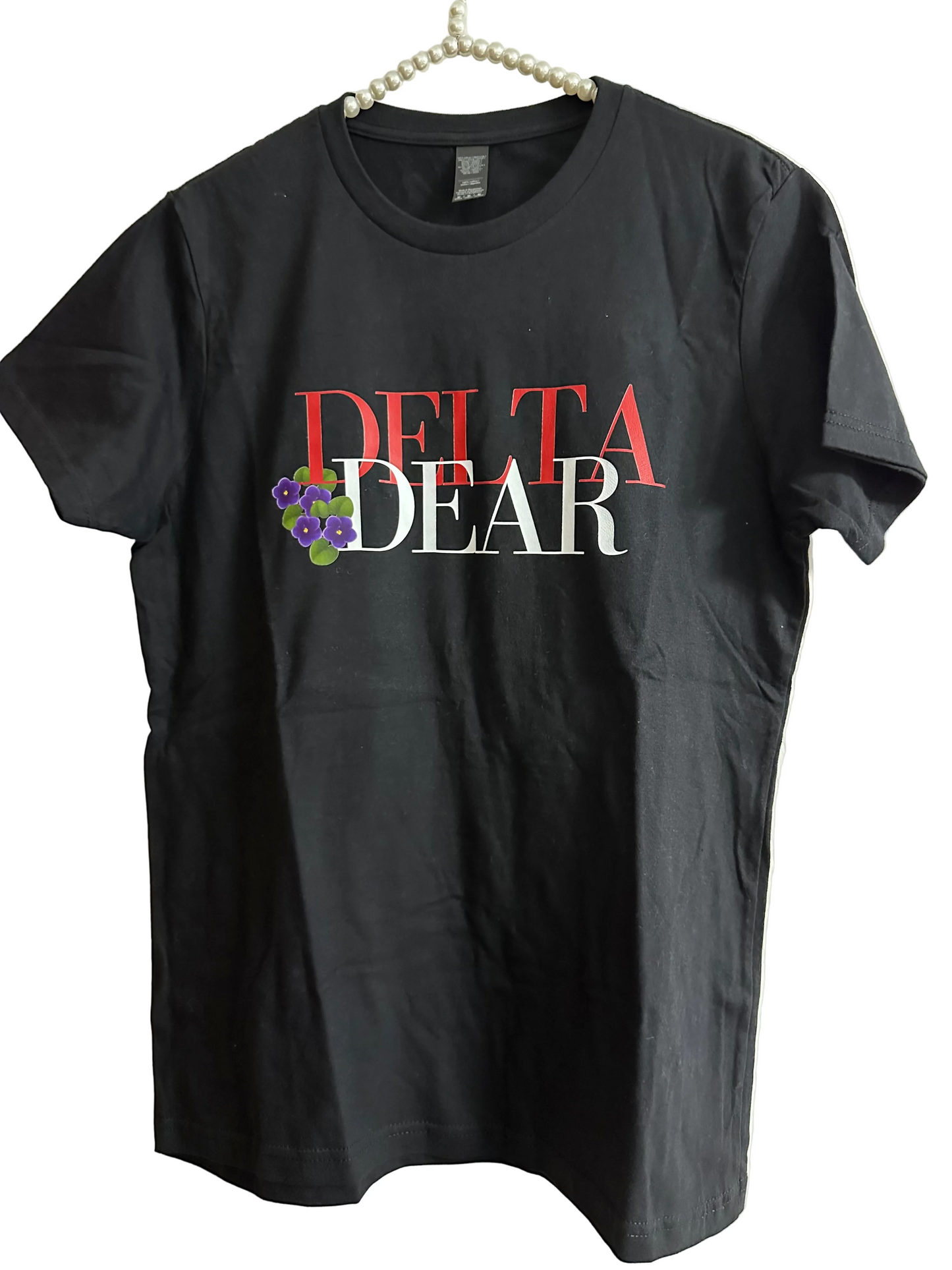 Delta Dear with Violets Ladies DTF T-Shirt