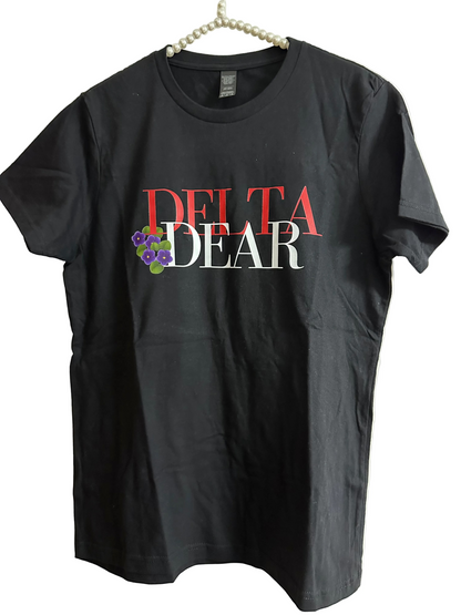 Delta Dear with Violets Ladies DTF T-Shirt