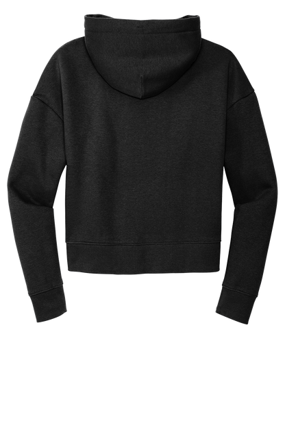 DST Ladies Modest Crop Monochrome Embroidered Hoodie