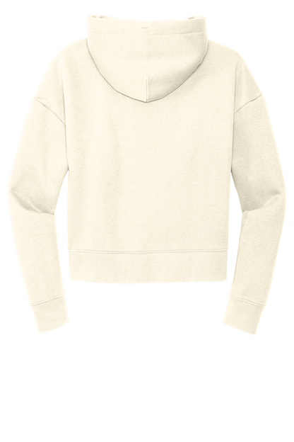 DST Ladies Modest Crop Monochrome Embroidered Hoodie