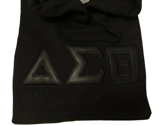 DST Leather Monochrome Ladies Crewneck Sweatshirt