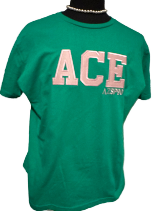 Ace - Green with Pink
