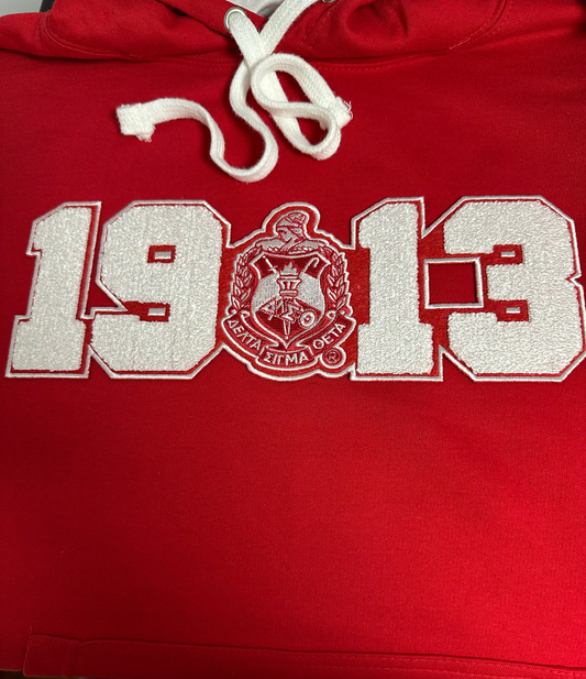 1913 Mid-Weight Contrast Hooded Sweatshirt