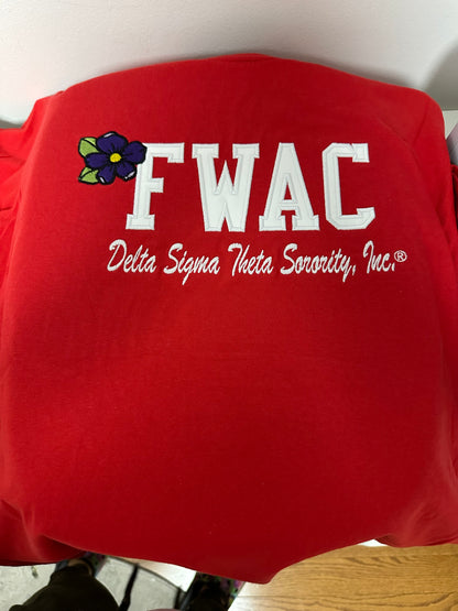 Fort Washington Alumnae Chapter (FWAC) Ladies Embroidered T-Shirt