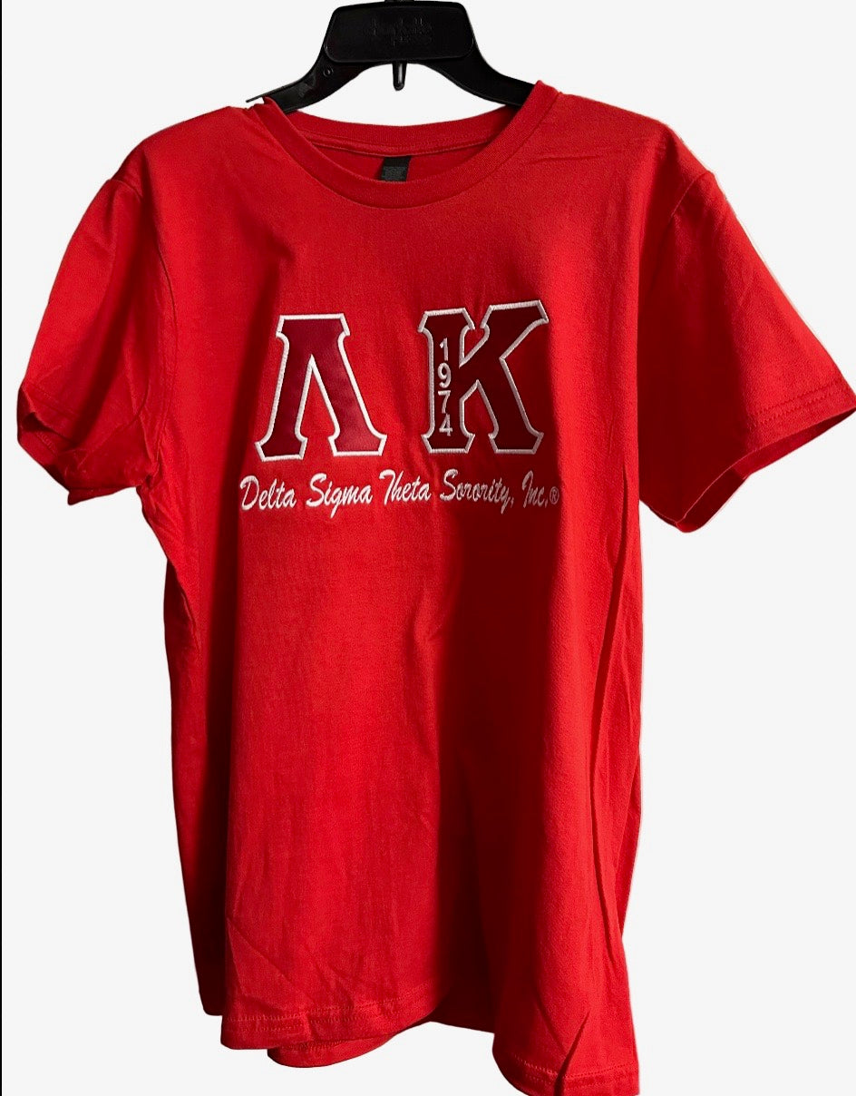 Lambda Kappa Ladies Embroidered Laides T-Shirt