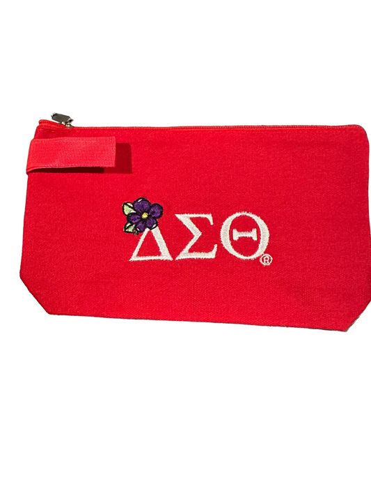 Cosmetic Bag Embroidered