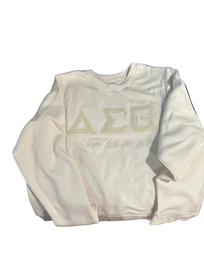 Monochrome DST Vegan Leather Ladies Sweatshirt