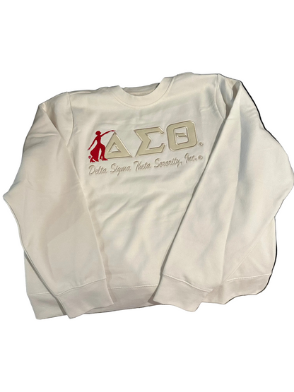 Monochrome DST with Red Fortitude Ladies Sweatshirt