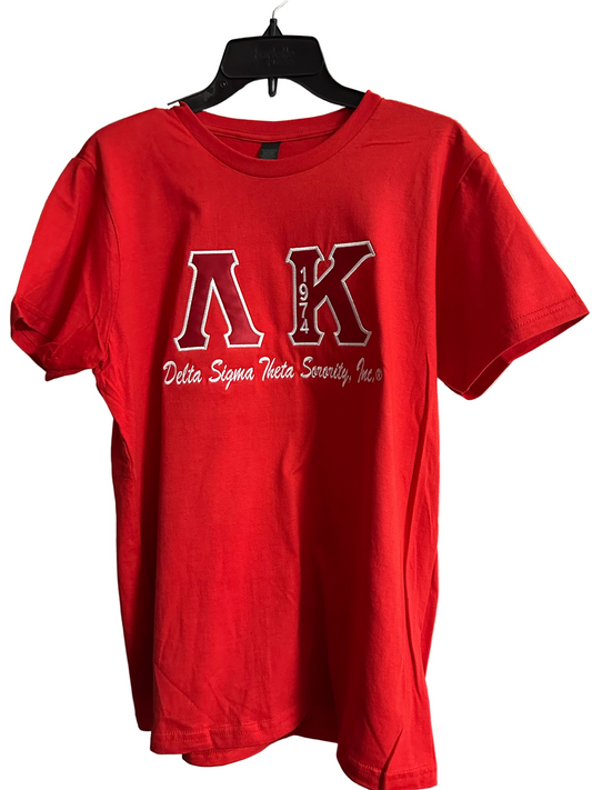 Lambda Kappa 1974 Ladies Embroidered T-Shirt