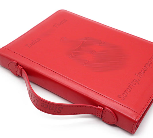DST Red Leather Zipper Ritual Case